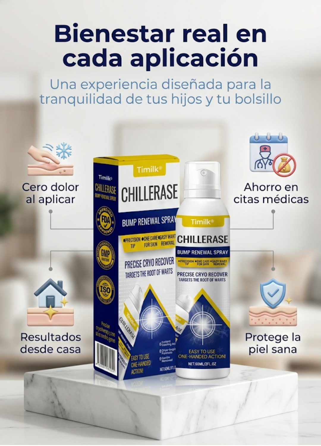 Chillerase Spray de Verrugas