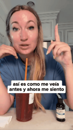 Cliente usando el producto
