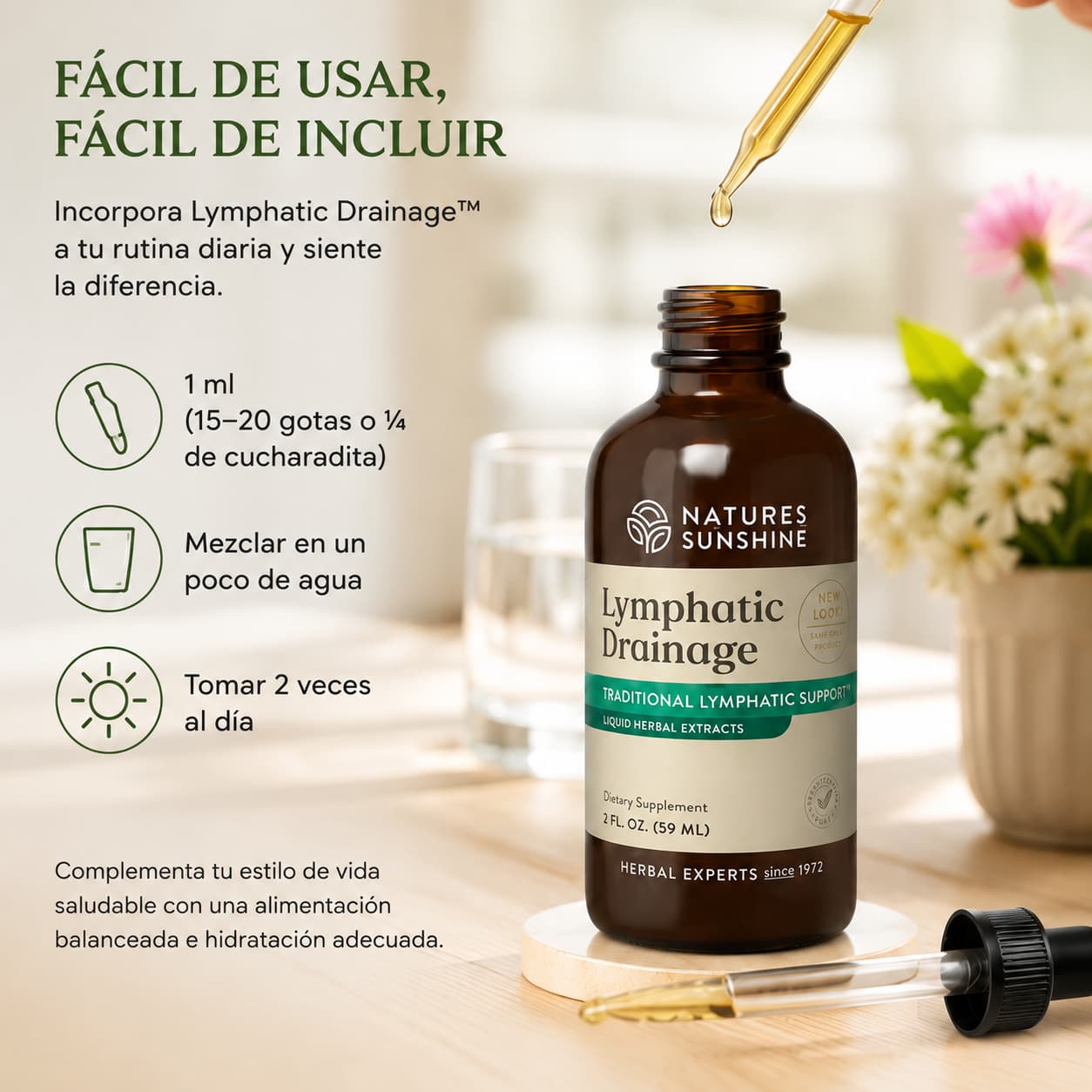 Lymphatic Drainage™: apoyo natural para sentir tu cuerpo más ligero y recibe GRATIS el "Método Cuerpo Desinflamado" Guía virtual